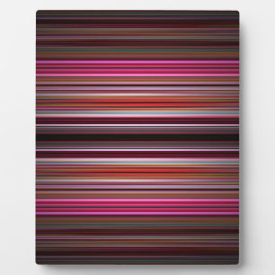 Pink stripes pattern plaque
