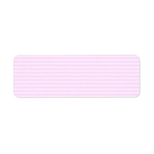 Pink Stripes. Return Address Label