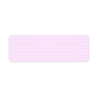 Pink Stripes. Return Address Label