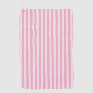 Pink Stripes Seamless Pattern Golf Towel