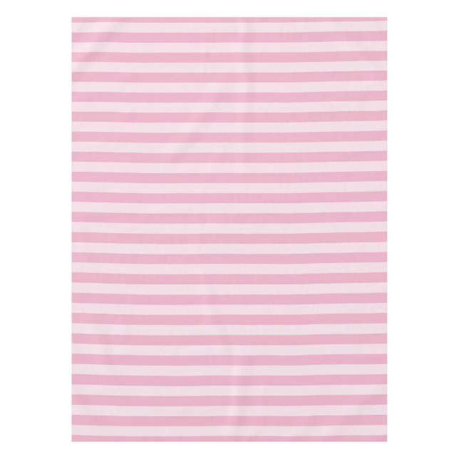 Pink Stripes Seamless Pattern Tablecloth (Front)