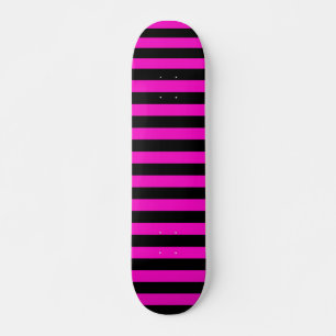 Pink Stripes Skateboard