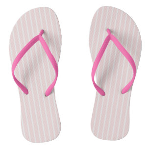 Pink stripes slippers thongs
