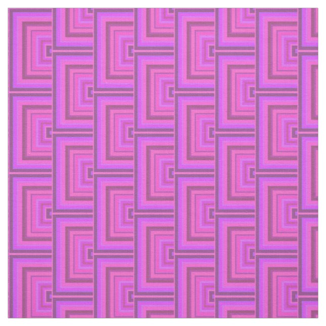 Pink stripes square scales pattern fabric (Swatch)