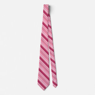 Pink stripes tie