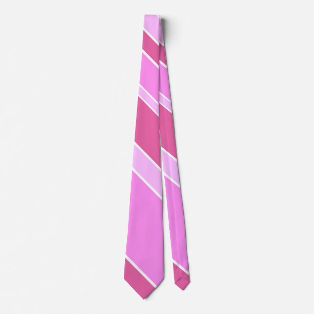 Pink stripes tie (Front)