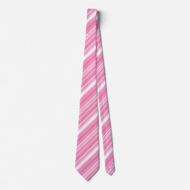 Pink stripes tie (Front)