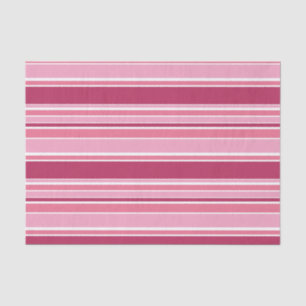 Pink stripes tissue paper