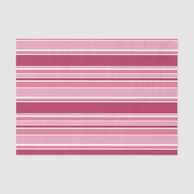 Pink stripes tissue paper (Front)