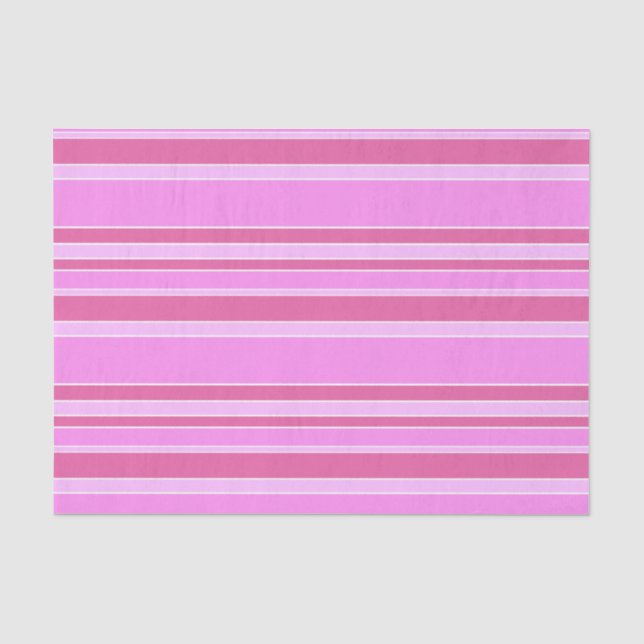 Pink stripes tissue paper (Front)