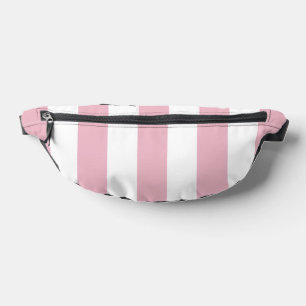 Pink Stripes, White Stripes, Striped Pattern Bum Bags