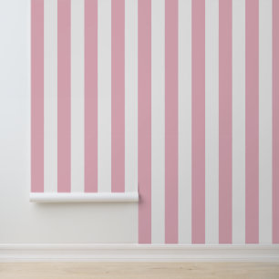 Pink Stripes, White Stripes, Striped Pattern Wallpaper