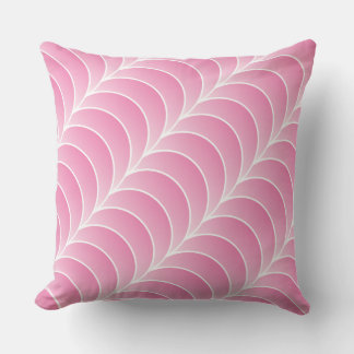 pink strips throw pillow