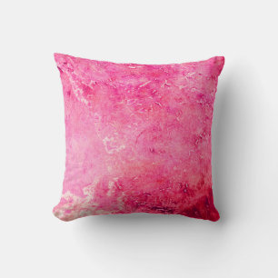Pink Structures made in manual on a paper paintsba Cushion
