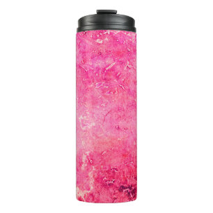 Pink Structures made in manual on a paper paintsba Thermal Tumbler