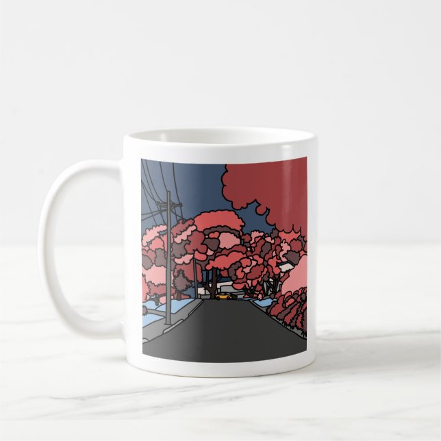 Pink Suburbia Mug (Left)