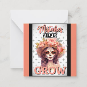 Pink Sugar Skull Delights Card