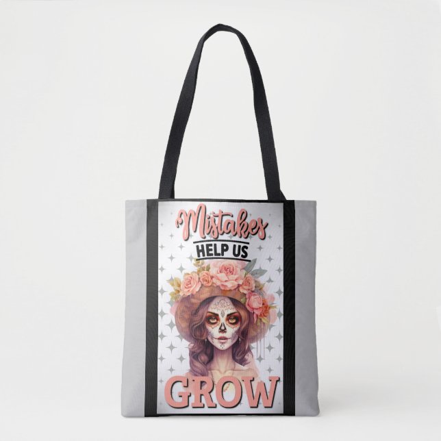 Pink Sugar Skull Delights Tote Bag (Front)