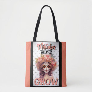Pink Sugar Skull_Grow Tote Bag