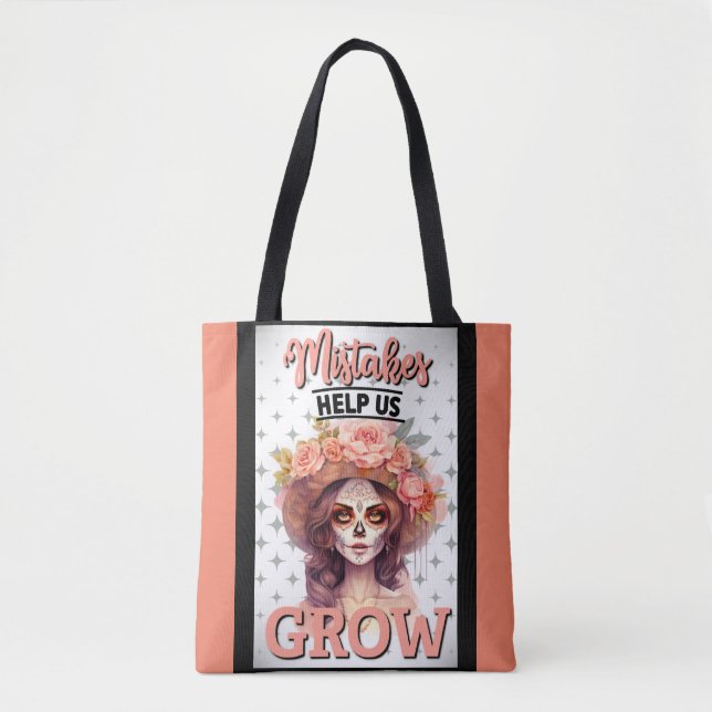 Pink Sugar Skull_Grow Tote Bag (Front)