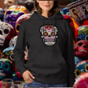 Pink Sugar Skull Hoodie