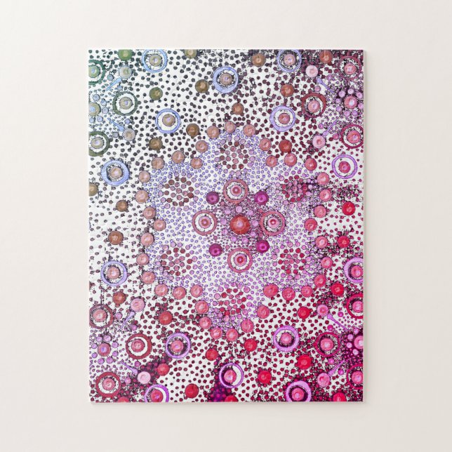 Pink summer berries jigsaw puzzle (Vertical)