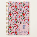 Pink Summer Fruit Berries Bridesmaid Personalised Planner<br><div class="desc">Embrace the charm of boho chic with our Boho Pink Summer Fruit Berries Personalised Planner. This enchanting planner features a delightful design of vibrant summer fruits and berries in playful pink hues, bringing a fresh and whimsical touch to your daily planning routine. Customise it with your name or initials for...</div>