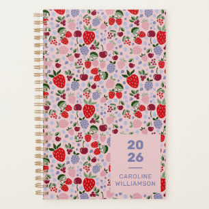 Pink Summer Fruit Berries Bridesmaid Personalised Planner
