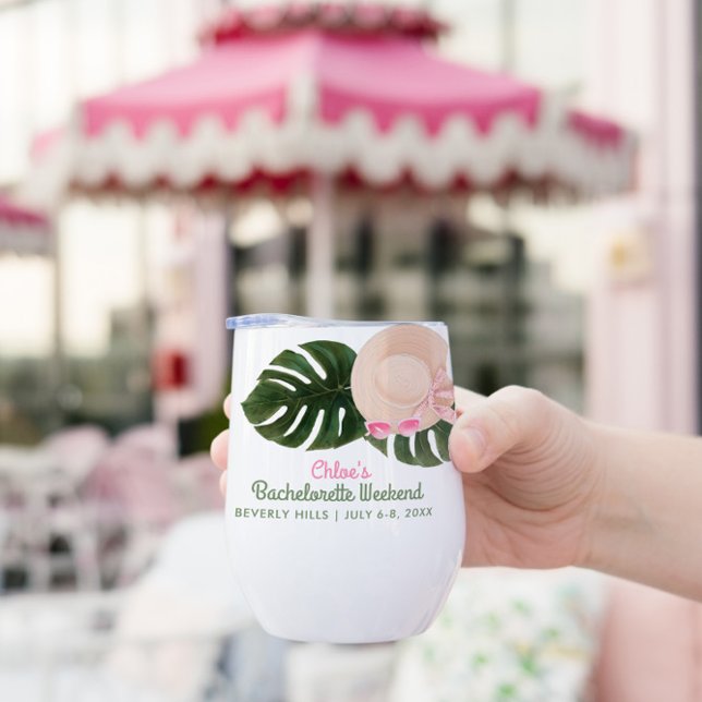 Pink Summertime Glam | Bachelorette  (The tumbler in this photo varies slightly to the product. Accurate product photos are listed below.)