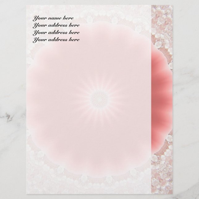 Pink Sun Customized Letterhead (Front)