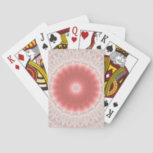 Pink Sun Playing Cards