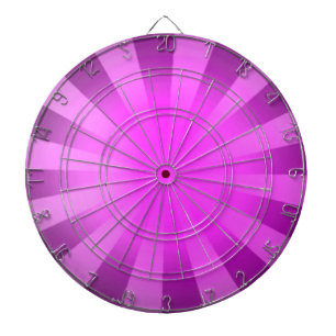 Pink Sun Striped Abstract Dartboard