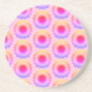 Pink Sunflower Sandstone Coaster