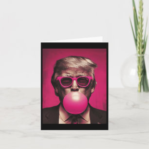 Pink Sungles Trump Bubble Gum  Card