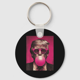 Pink Sungles Trump Bubble Gum Key Ring