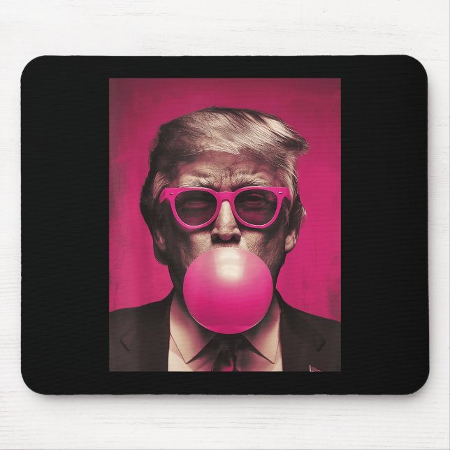 Pink Sungles Trump Bubble Gum  Mouse Pad (Front)
