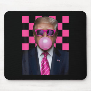 Pink Sungles Trump Bubble Gum Shirt 2024 Vote Pres Mouse Pad