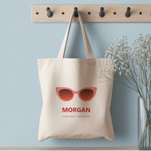 Pink Sunnies, Cat Eye Sunglasses, Bachelorette Tote Bag