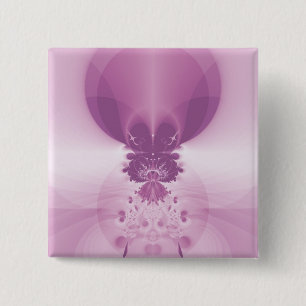 Pink Sunrise 15 Cm Square Badge