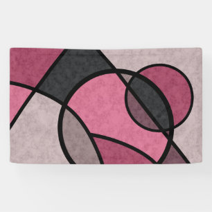Pink Sunrise , abstract Banner