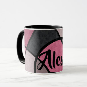 Pink sunrise , abstract mug
