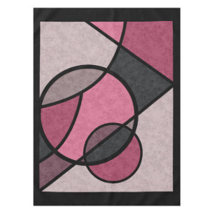 Pink sunrise , abstract tablecloth