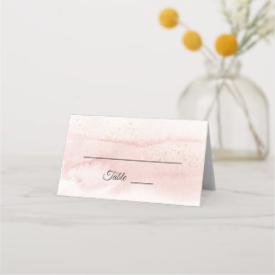 Pink Sunrise Mountain Coordinate Place Card Tent