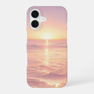 Pink Sunset Beach Phone Case