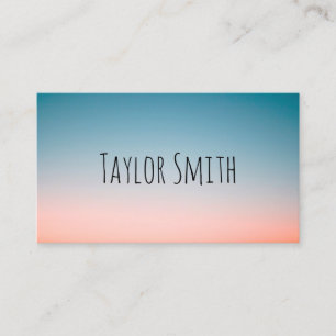 pink  sunset business card