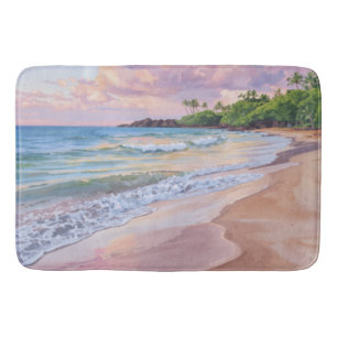 Pink Sunset Hawaii Bath Mat