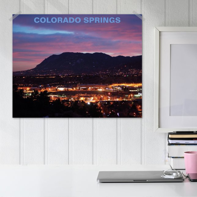 Pink Sunset Over Colorado Springs  Poster (Creator Uploaded)