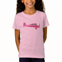 Pink Super Decathlon Aeroplane Shirt for Girls