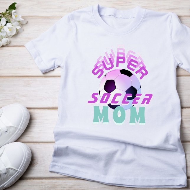 Pink Super Soccer Mom Sport Mother Mother`s Day  T-Shirt (Creator Uploaded)