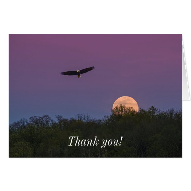 Pink Supermoon Eagle Thank You (Front Horizontal)